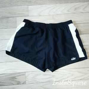 Nike Black + White Running Shorts
